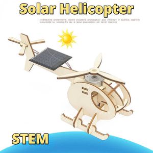 Solar Energy Toys Helicóptero solar DIY Projetos de ciências Kits Experimento Kit Science Toys for Childre