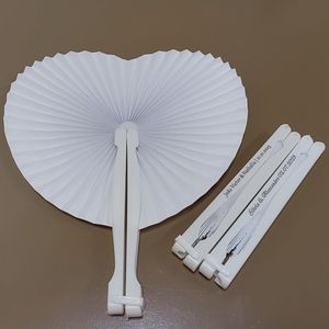 Party Favor 50 Wedding White Fan Guest Birthday Gift Baptist Mały 230404