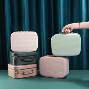 Suitcases fashion cute makeup portable home storage box cosmetic bag large capacity travel toiletry 230404