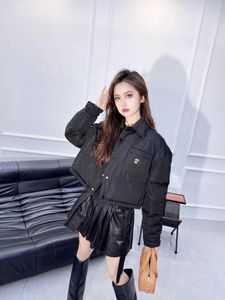 MIU Family's 23rd Winter New Women's Short Lace Up Down Coat 90 Velvet Full Fashion Special South Oil StyleRMNJ