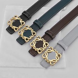 Luxury Designer Belts High Quality Genuine Leather Belt Reversible Girdle Width 2.5cm Unisex Trendy Waistbands Golden Alloy Smooth Buckle Cintura Gift QQ
