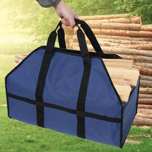 Storage Bags Firewood Handbag Fireplace Stove Log Carrier Bag Shopping Basket Portable Tote Holder