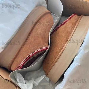 Slippers Winter Australian Slipper Platform Ankle Boots Designer Woman Snow Booties Luxurious Shoes Chestnut Black Size 35-43 T231104