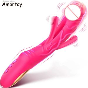 Weitere Massageartikel, G-Punkt-Klitorisklopfvibrator für Frauen, lebensechter Dildo, leistungsstarker Vakuumstimulator, 10 Modi, Sexspielzeug, Damenartikel für Erwachsene, Q231104