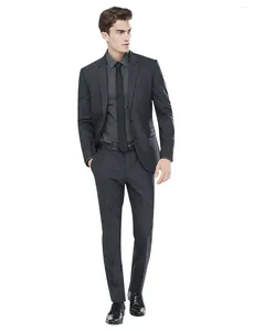 Men's Suits 2 Pieces Notch Lapel Wedding Groom Tuxedos Suit