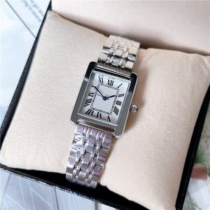 Часы высокого качества, часы-цистерны, модный стиль, деловые часы, женские японские кварцевые часы с ремешком из нержавеющей стали, повседневные наручные часы, водонепроницаемые K3