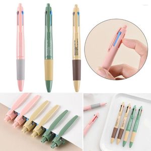 Creative Multicolor 0.5mm Ballpoint Pen - Office Supplies & Desk Accessories, Ideal for School & Gift, 142mm Size, 4-Color Ink