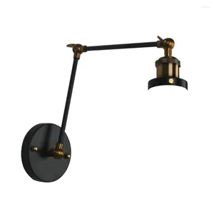 Vägglampa moech sconce lätt dekorativ justerbar lång arm för sovrum café bar (utan glödlampa)