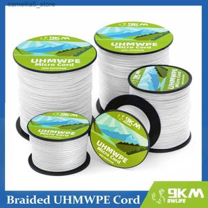 Kite Accessories 0.5~1mm Braided UHMWPE Cord Hollow Low Stretch Spectra Line Spliceable Rope Stunt Kitesurfing String Saltwater Fishing Line Q231104