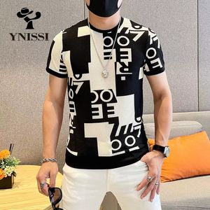 Men's T-Shirts Summer T Shirt Breathable Comfortable Casual T-Shirt Letter Printed O-neck Tops Tees Streetwear Social Clothing 230404