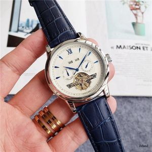 PP Patekity men's luxury multifunctional watch digital automatic mechanical Tourbillon waterproof watch Wristwatches