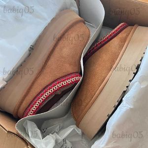 designer Platform snow boot Woman Winter Boot Designers Ankle Boots Tazz Shoes Chestnut Black Warm Fur Slippers Indoor Australian Tasman Booties 35-46 T231104