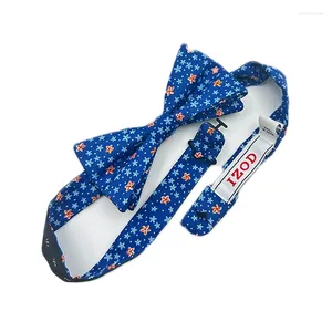 Bow Ties Men's Tie Floral Print Bowtie Great Wedding Party Corbatas Para Hombre Formella klassiska gåvor för män färgglada