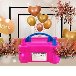 Other Event Party Supplies Electric Balloon Pump Inflator Air Dual-Nozzle Globos Machine Blower 230404