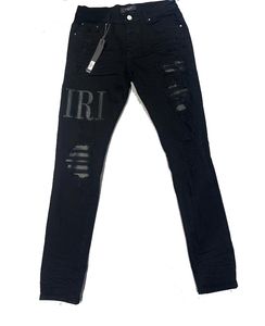 AIRI Дизайнерские мужские фиолетовые джинсы Джинсовые брюки Потертые рваные байкерские джинсы Slim Fit Мотоциклетная мужская одежда Размер 30-40 485654951