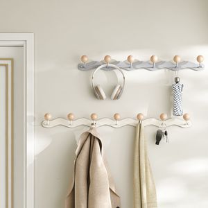 Hooks Rails Non Perforated Home Door With Back Hook Bedroom Door With Wall Mounted Hanger Hat Hand Thandduk Key Manager Hanger 4/5/6 Hanger Hook Badrum 230404