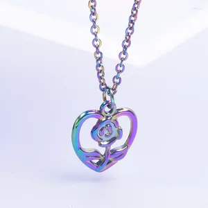 Collane con ciondolo 10 pz/lotto moda cuore fiore charms accessorio colorato per collana orecchini portachiavi fai da te creazione di gioielli artigianali sfusi