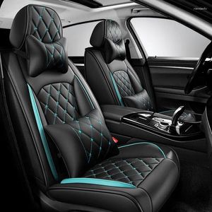 Capas de assento de carro couro universal conjunto completo para cx3 e30 w211 w204 auto acessórios interiores almofada protetora