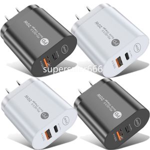 Fast Quick Charge EU US US US US 20W 12W PD TYPE C USB C Wall Charger Smart Power Adapters for iPad iPhone 11 12 13 Samsung Huawei with Retail Box S1