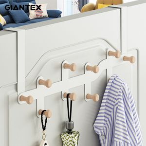 Hooks Rails Hooks Over The Door Hooks Home Bathroom Organizer Clothes Hanger Clothing Coat Hat Towel Clothes Hanger Bathroom Kitchen Accessories Bracket 230404