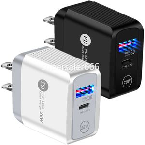 ファーストクイック充電EU US US QC3.0 PD充電器20W 18WタイプCウォールチャージャープラグパワーアダプター用のパワーアダプター14 Samsung Huawei Tablet PC S1 with Box