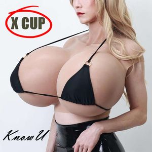 CATSUP -kostymer överdimensionerade x cup stora bröst falska bröst för crossdresser cosplay drag drottning bomull fyllare