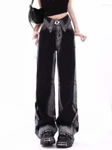 سراويل جينز للسيدات عتيقة Harajuku ملابس النساء للمراهقين y2k بنطلون الموضة للملابس الجمالية منتجات الخريف منتجات فضفاضة