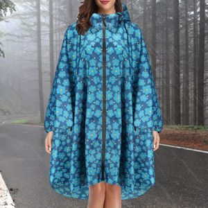 Raincoats Long raincoat for women waterproof and windproof hooded light for hiking men's raincoat poncho printed jacket cape Chubasaqueros Mujer 230404