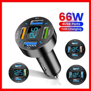Car Charger Digital Phone Charger for iphone 12 13 pro max Xiaomi Huawei Fast Charge Charger Type C Mobile Phones usb charger Car-Charge Car-Charger Car Charging Quick
