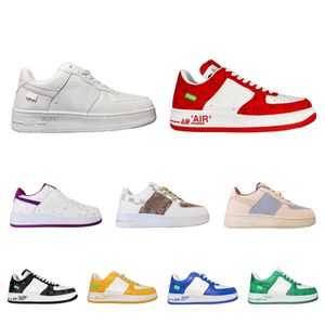 Nya klassiska män Air Running Shoes Forces 1 Low LvJoint Style Sneakers Mens Womens Sports Size36-44 AF1-002