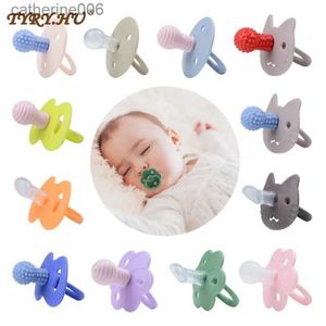 Smocierki# 1PC Baby Nowonarodzone miękkie żywność silikonowa sutek niemowlęcia Safe Circle Typ Nipples Toddler Pacifier Teether Toy dla chłopca i dziewcząt.