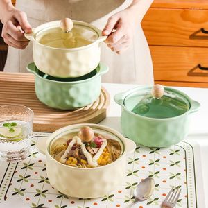 Kaseler büyük kapasiteli anında ramen şehriye kase ev hanehalkı anti-ölçekli sap pirinç çorbası salatası yaratıcı mutfak sofra takımı