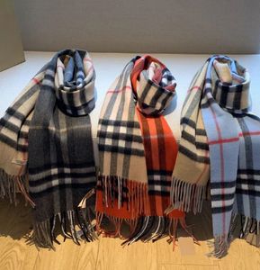 Designer cashmere scarf Winter for women and men silk Scarf Headband fashion Bur classic printed Big Plaid Shawls