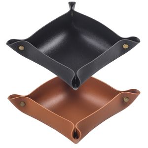 PU Leather Cigarette Rolling Tray Smoke Plate Basin Storage Placing Tobacco Herb Grinder Roll Paper Accessories