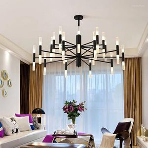 Chandeliers Nordic Led Chandelier Black Gold Suspension Light 20/40 Lights Tree Branch For Living Room Bedroom Home Decor