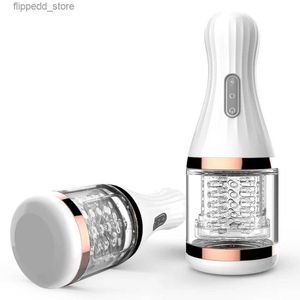 Andra massageföremål MANA Masturbation Cup Automatisk roterande vibrator Realistiska Vaginal avsugning Försenade vuxna produkter 18 Sexleksaker för man Q231104