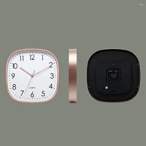 Zegary ścienne Wyświetl zegar wysoka dokładność kwadratowy kształt cichy niezwiązany kwarc ruch drukowany bateria obsługiwana do sypialni