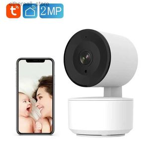 Baby Monitors 2MP Full HD Human and Sound Detection Wireless Audio BabyFoon Met Camera 360 Tuya Smart WiFi Security Video Baby Monitor Camera Q231104