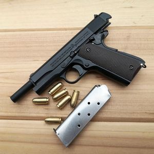 541 205 alloy Empire M1911 all metal simulation model children039s toy gun can be thrown but not fired