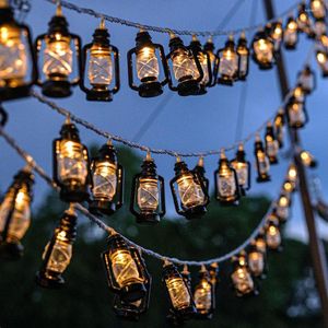 Night Lights Fairy Led Retro Keronome Lamp String Christmas Light Battery Powered Outdoor Home Decoration Xmas