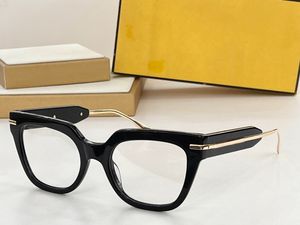 Optiska glasögon för män Kvinnor Retro Designer Fashion Acetate Fiberglass Frames European och American Square Style Anti-Blue Light Lens Plate with Box