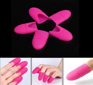 Oshioner 5pcsset nagelkonst blöt av klippkåpan silikon uv gel polska remover wrap rengöring lack verktyg återanvändbar7367789