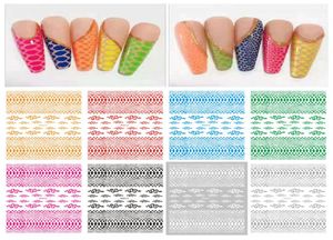 Nail Art Snake Decals Stickers Gold Silver Colorful Snakes Printed 3D Back Glue Nails Decal Sticker Self Adhesive Acrylic Tips Tool5457514