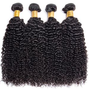 Кружевные парики 10а сырые бразильские пакеты волос извращенные кудрявые пучки человеческие волосы плетение оптовые волосы с девственными волосами для женщин 230403