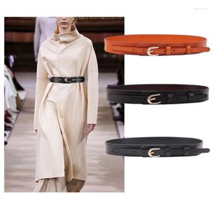 Cinture Western Fibbia in lega ovale larga 3 cm 7 colori Cintura da donna in pelle con fascia moda Cintura con piumino