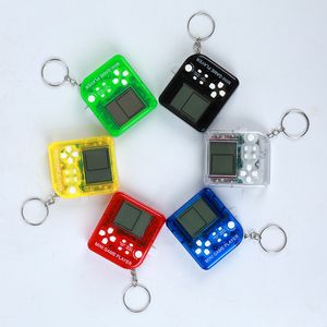 Mini Game Player Key Chain Pendant Toys Party Favor Cute Cartoon Game Machine Toys Keychains Kids Christmas Birthday Gift