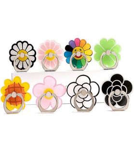 DHL Universal 360 Degree Flower Finger Ring Holder Phone Stand For iPhone 7 6s Huawei Mobile Phones9383447