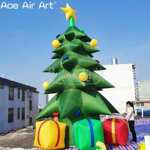 クリスマスの広告ディスプレイ装飾のための屋外インフレータブルクリスマスツリーの巨人を新しいカスタマイズ