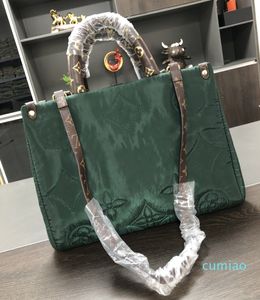 Winter Tote Bag Designer Embroidered Monograms Bags Padded Nylon CrossBody Bag Luxury Puffy Top Handles Handbags Fashion Carryall Shoulder Bag