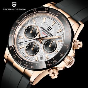 손목 시계 Pagani Design Mens Sports Quartz 시계 최고의 브랜드 Sapphire Stainless Steel 100m 방수 크로노 그래프 Reloj Hombre 230403